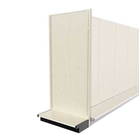 Lozier Shelving End Cap Display, Platinum 36W 84H 13D P383U-EC